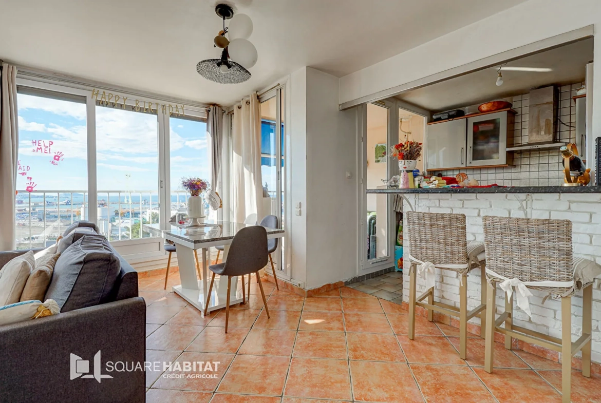 Appartement 4 pièces avec vue mer à Marseille - 73m² 