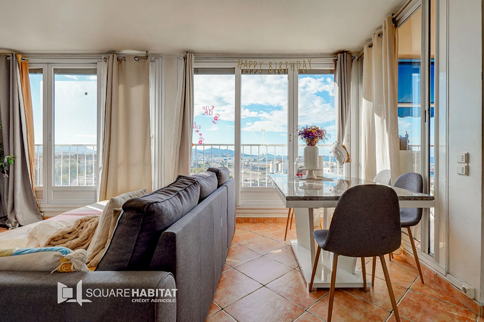 Appartement 4 pièces avec vue mer à Marseille - 73m² 