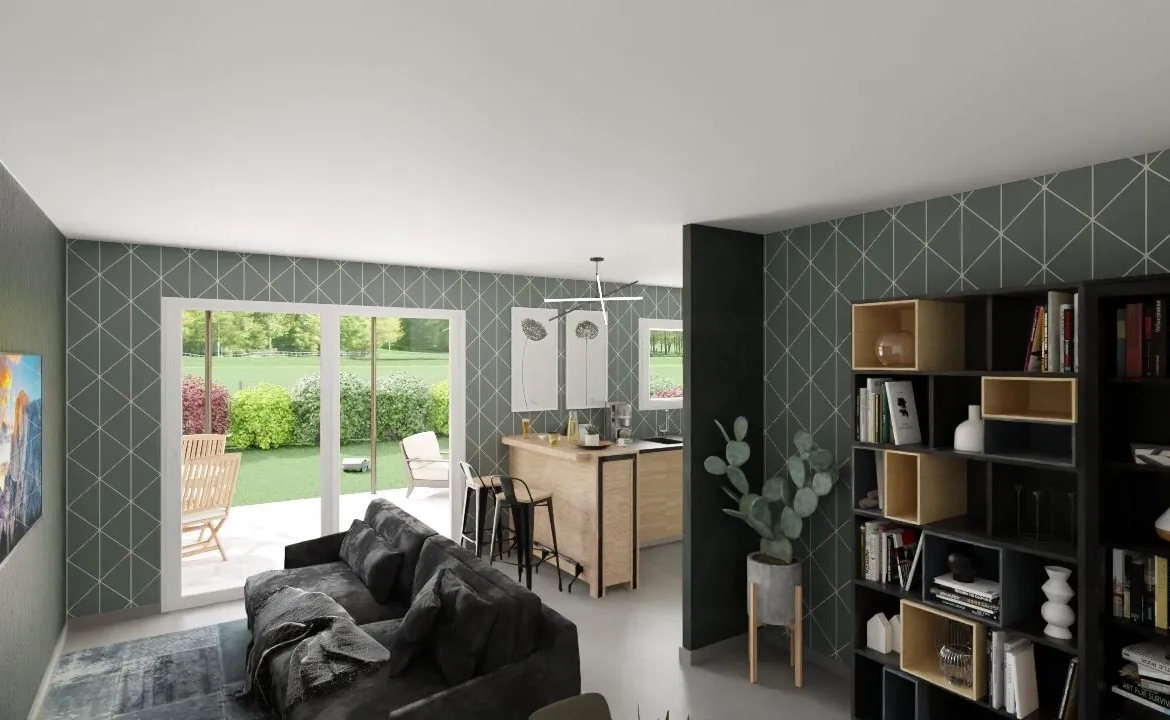 Maison neuve compacte de 63 m² à Scorbe-Clairvaux avec 2 chambres et garage 
