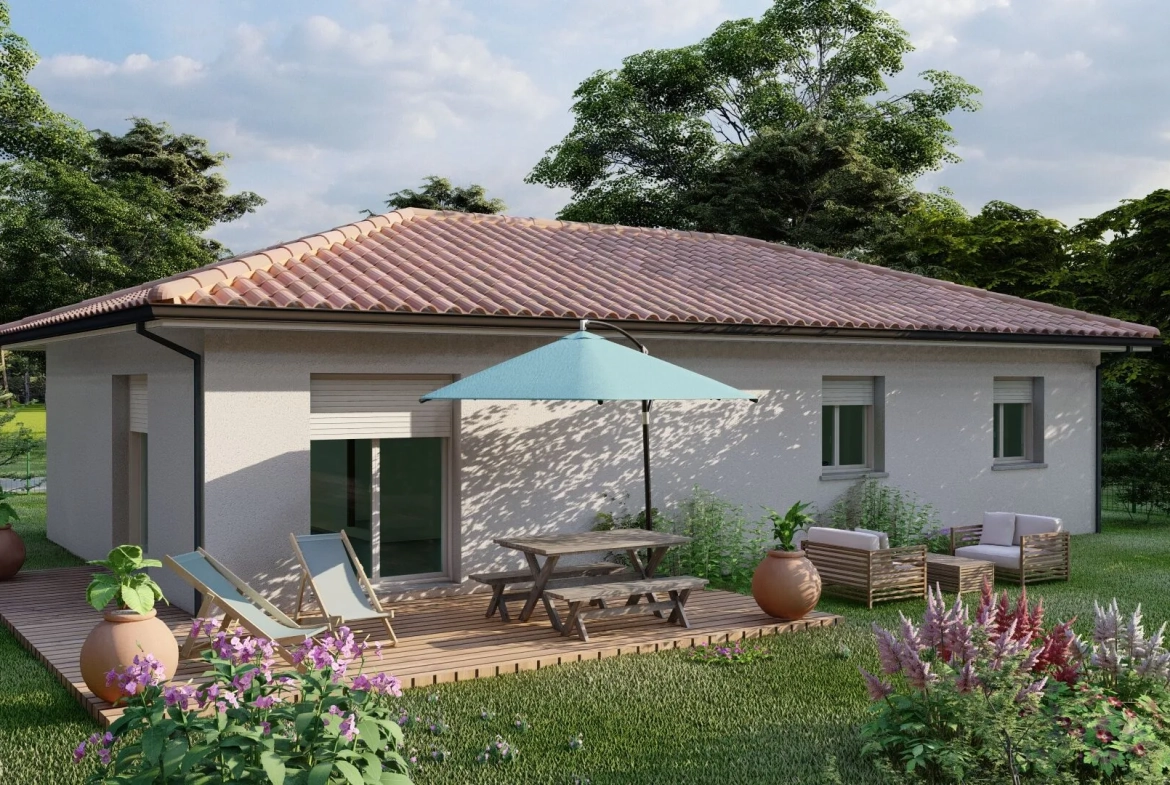 Maison sur mesure de 85 m² avec 3 chambres à Laluque 