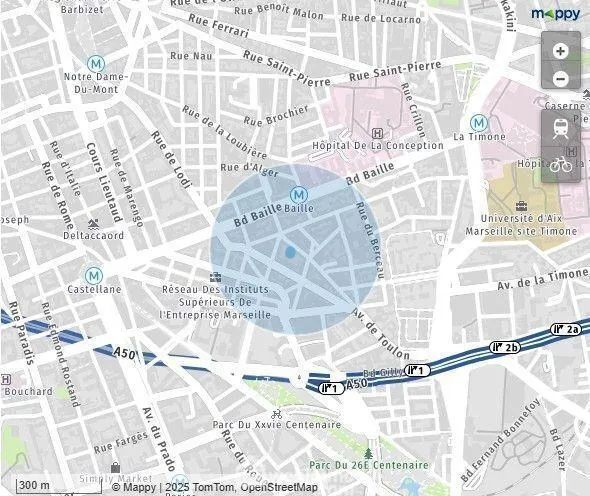 Appartement 72m² avec terrasse, parking privé à Marseille 5ème 