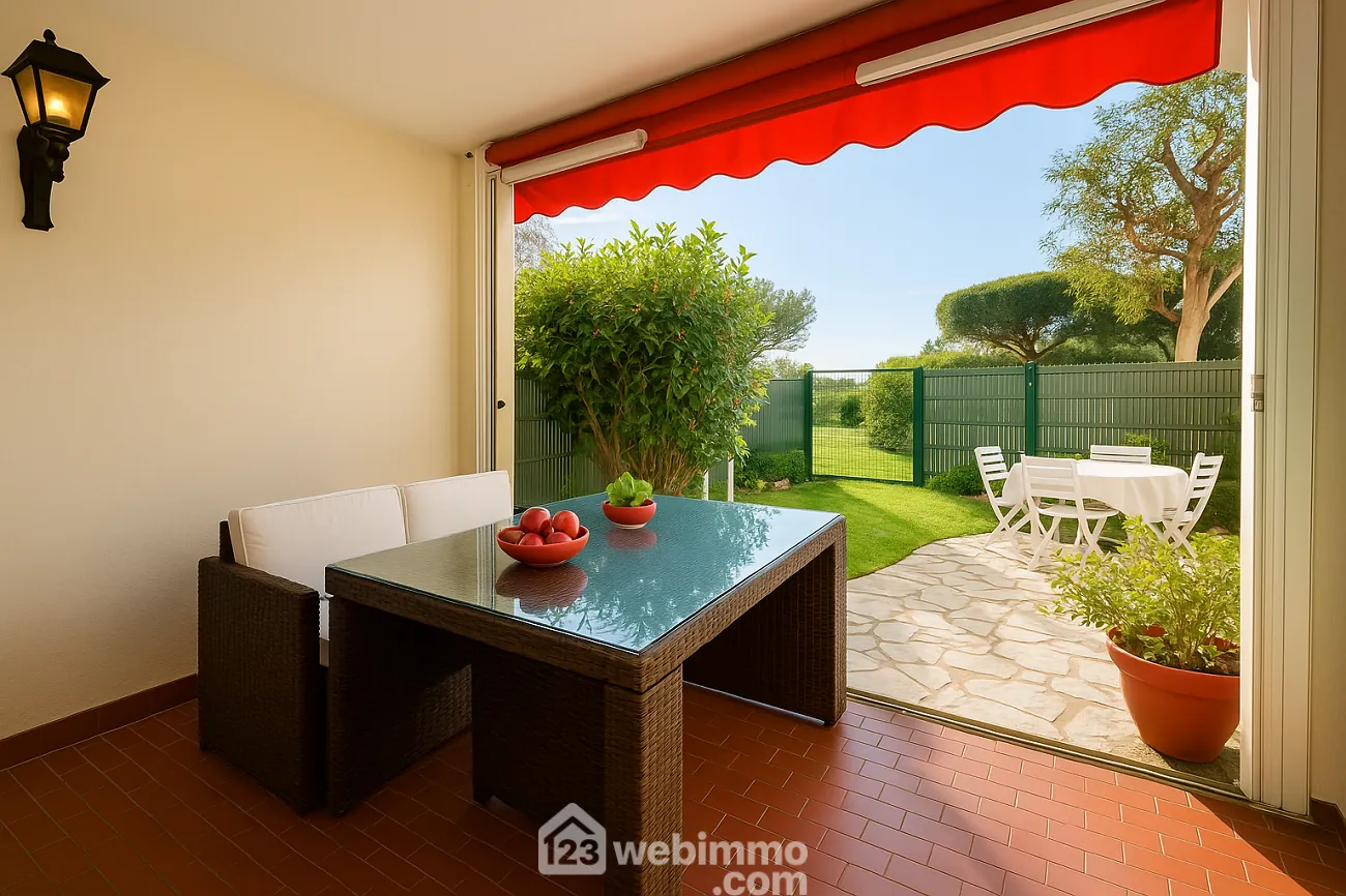 Appartement de 42 m² avec terrasse et jardin à Sainte-Maxime 