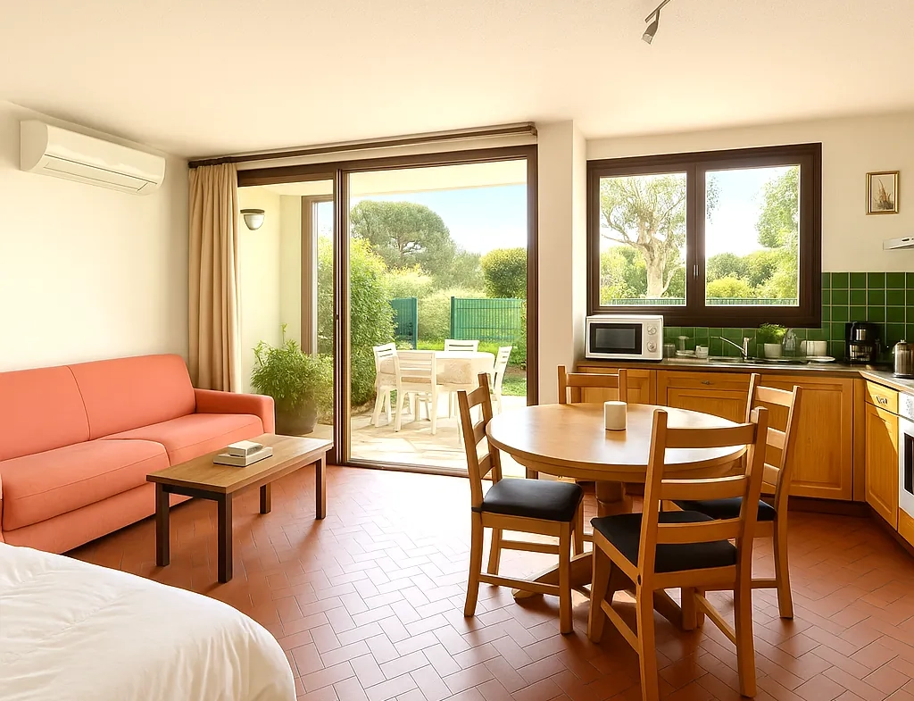 Appartement de 42 m² avec terrasse et jardin à Sainte-Maxime 