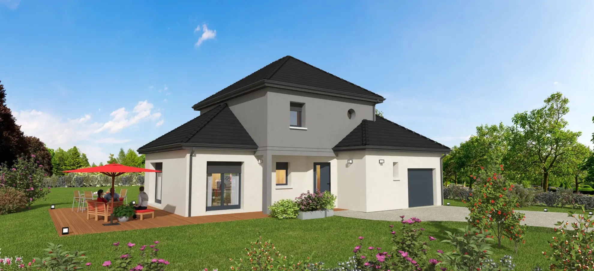 Maison moderne à Bray Saint Aignan sur terrain de 660 m² 