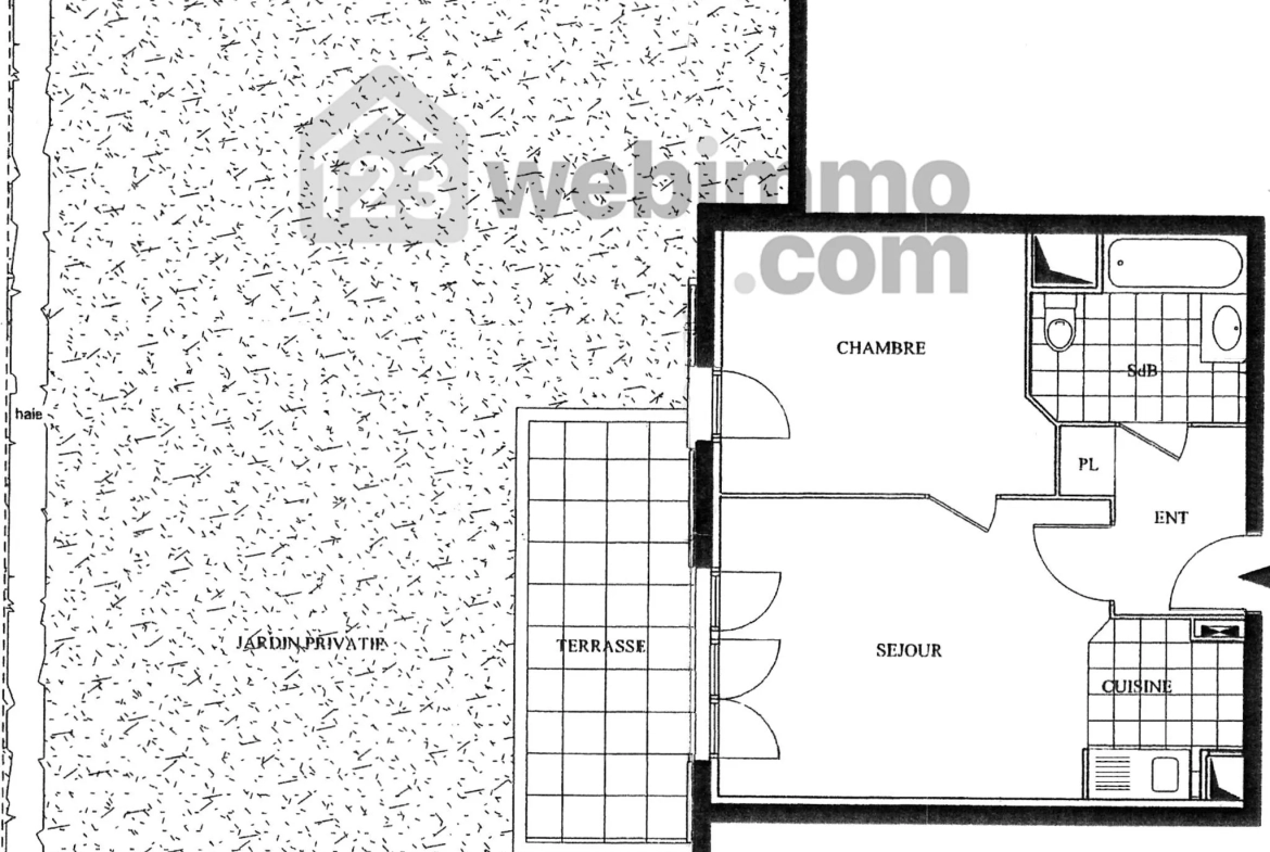 Appartement 2 pièces avec jardin et terrasse à Sucy-en-Brie - 40m² 