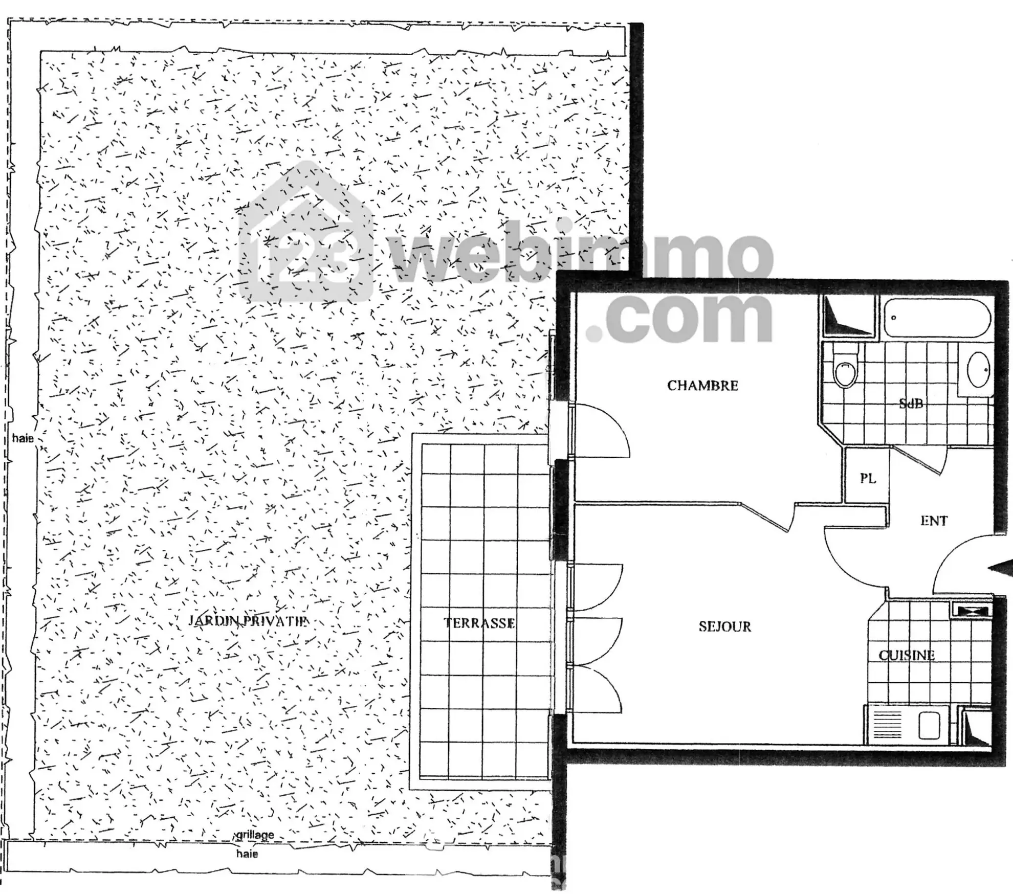 Appartement 2 pièces avec jardin et terrasse à Sucy-en-Brie - 40m² 