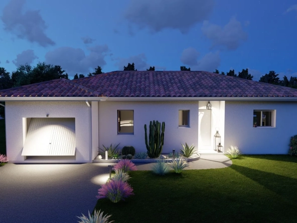 Maison neuve de 95 m² avec 3 chambres et garage à Saint Cricq Villeneuve