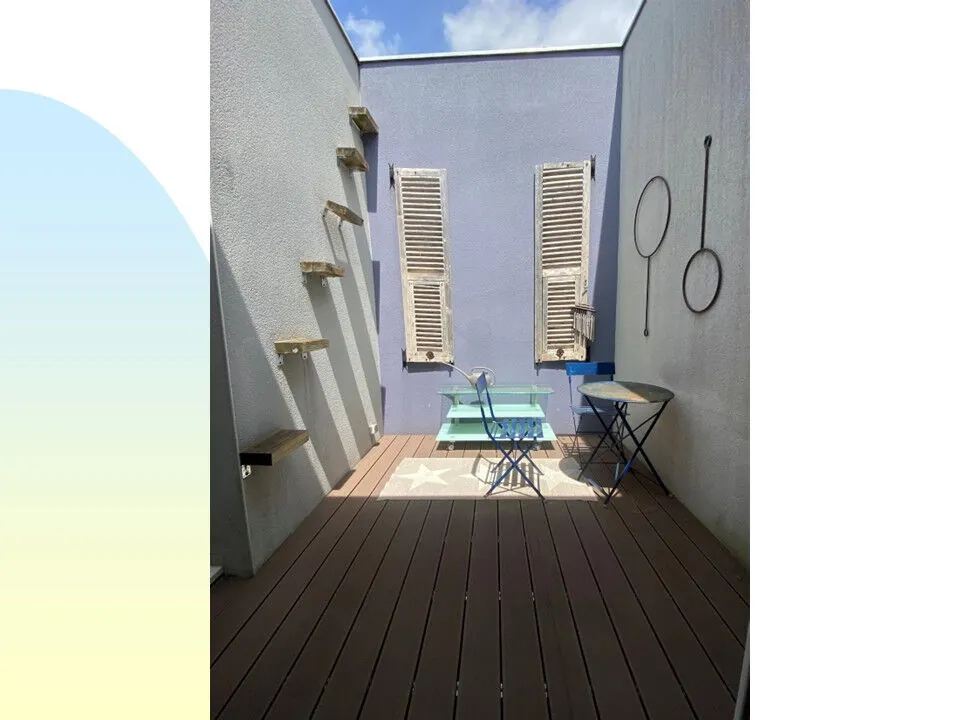 Appartement atypique de 85 m² avec jardin privé à Saint Victor sur Loire 
