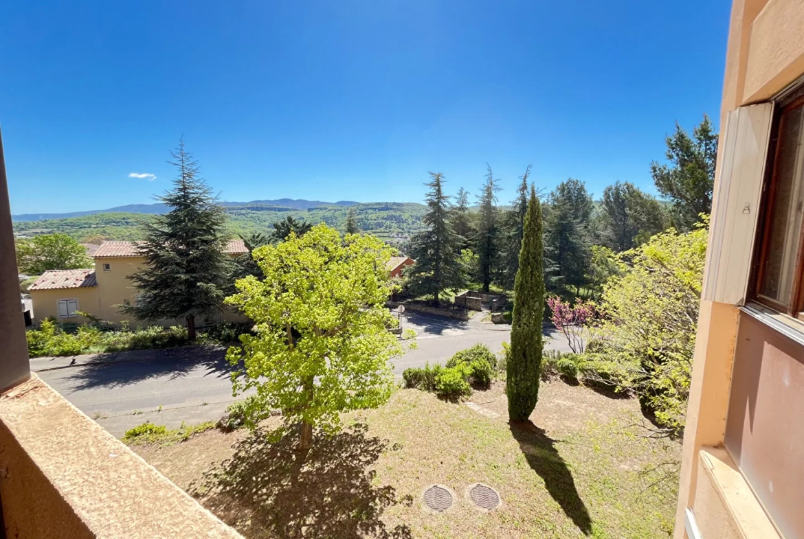 Appartement T6 spacieux à Apt avec balcon, cave et parking, à rafraîchir 