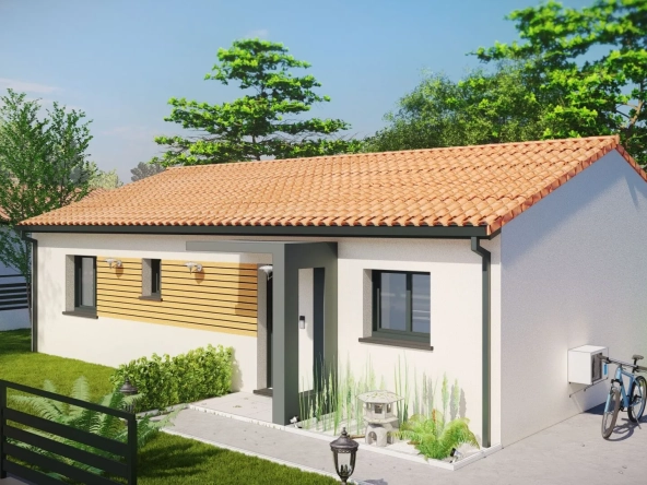 Construction maison neuve T4 à Castelginest – Terrain de 420 m², livraison 2025