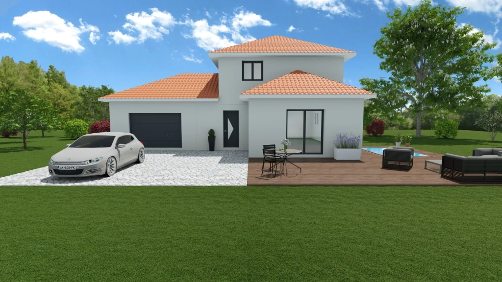 Maison neuve de 90 m² avec grand terrain à La Chapelle-Blanche
