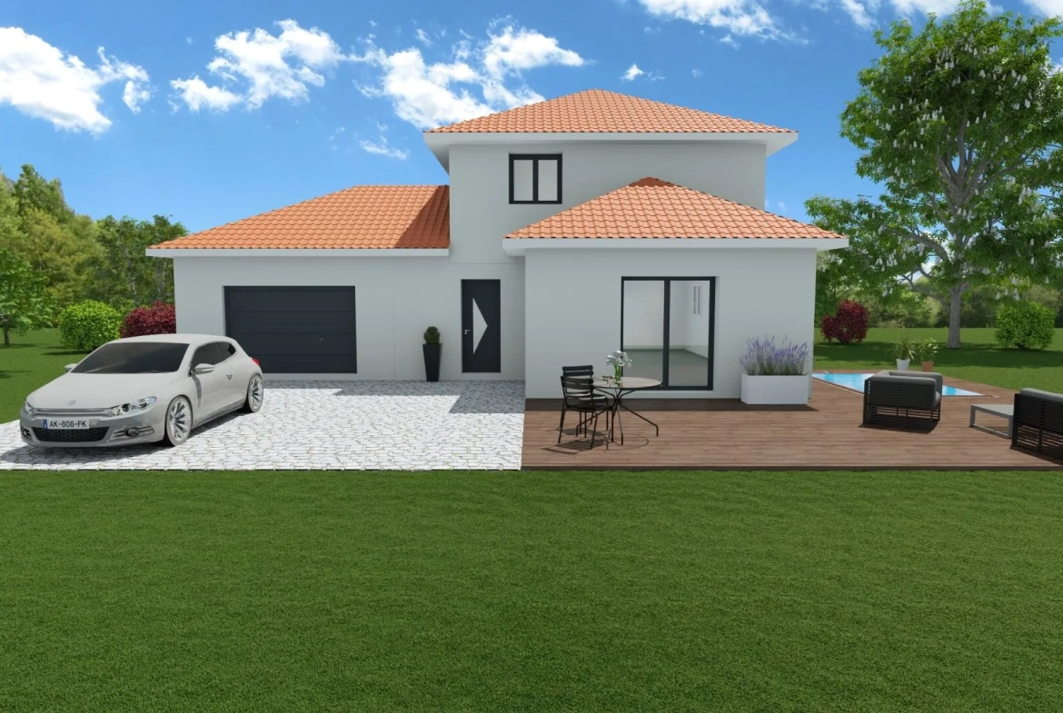 Maison neuve de 90 m² avec grand terrain à La Chapelle-Blanche 