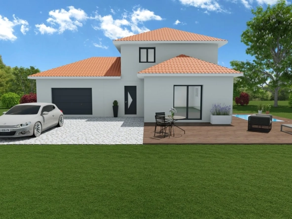 Maison neuve de 90 m² avec grand terrain à La Chapelle-Blanche