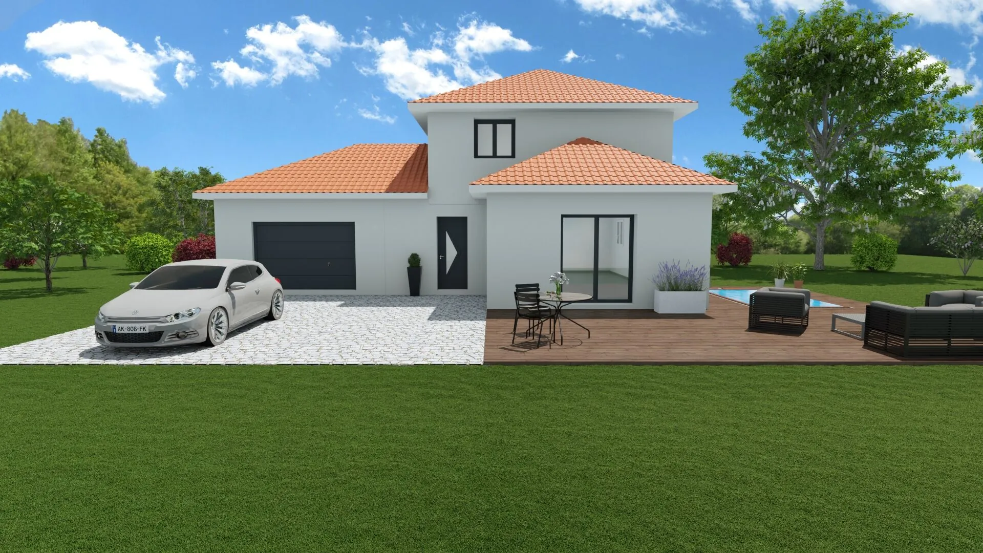 Maison neuve de 90 m² avec grand terrain à La Chapelle-Blanche 