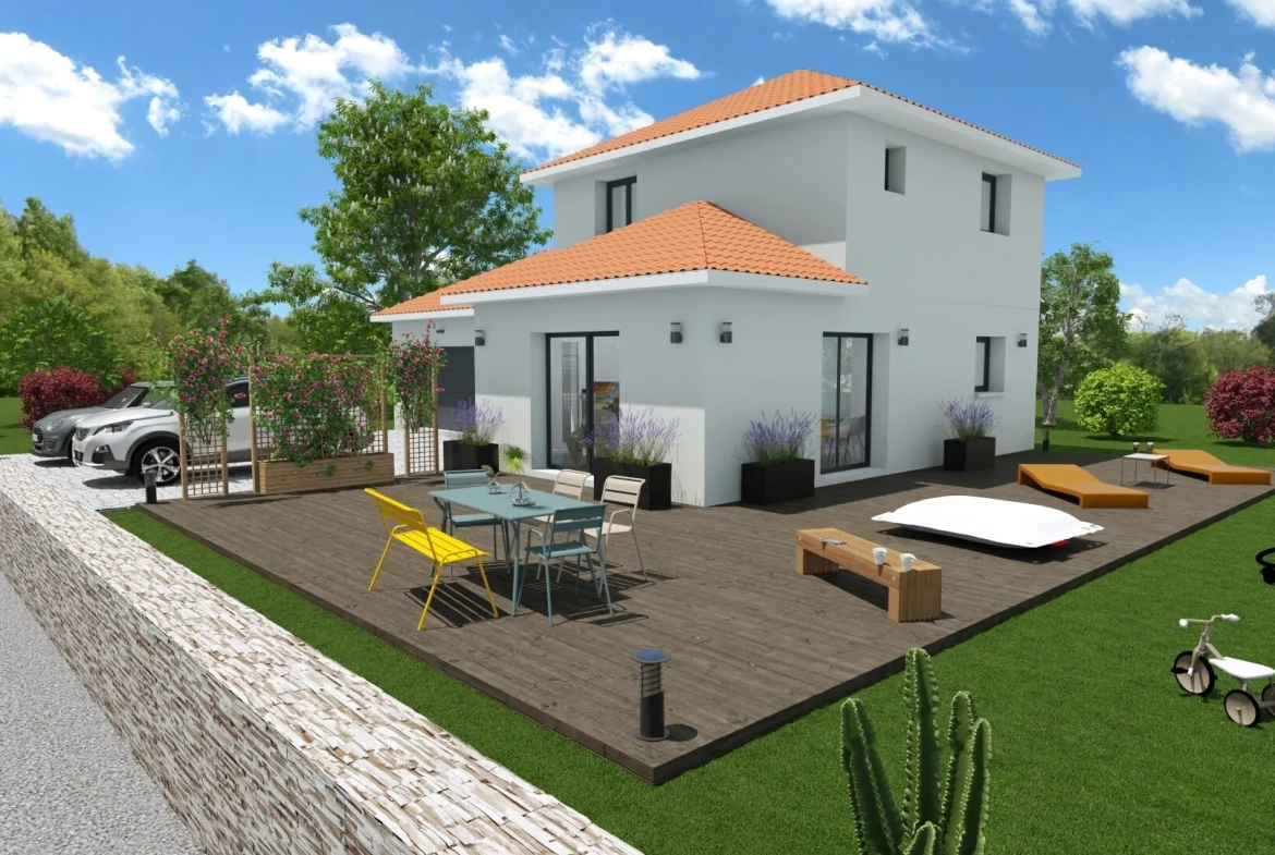 Maison neuve de 90 m² avec grand terrain à La Chapelle-Blanche 