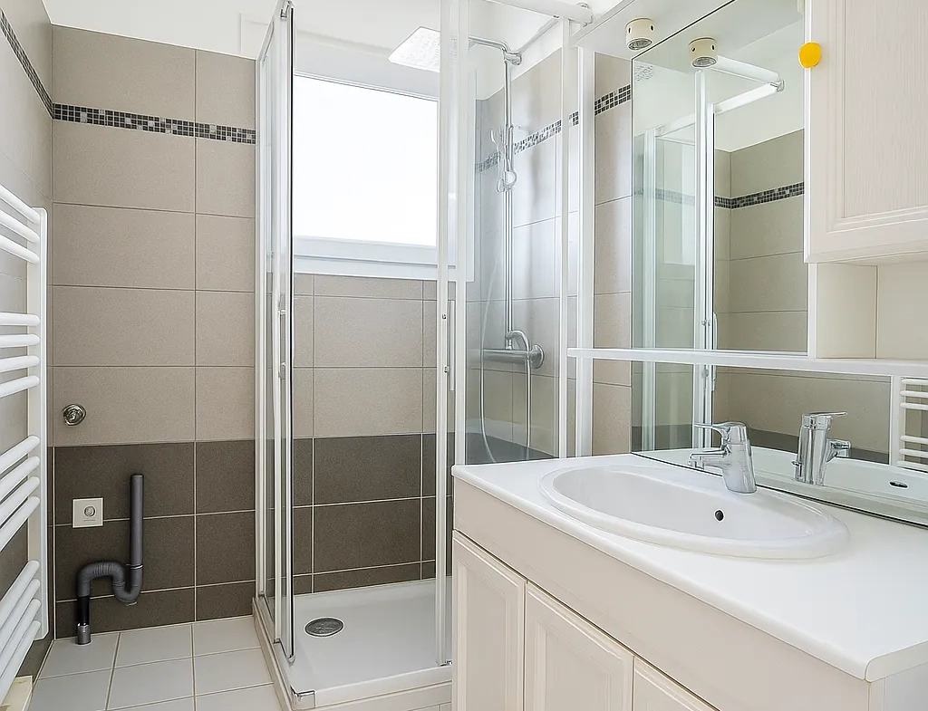 Appartement traversant de 45 m² avec loggia à Sainte-Maxime proche centre et plages 