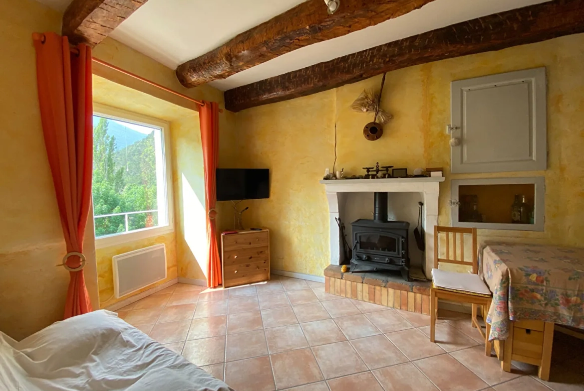 Appartement T2 lumineux à Montclus, proche Serres et la Germanette 