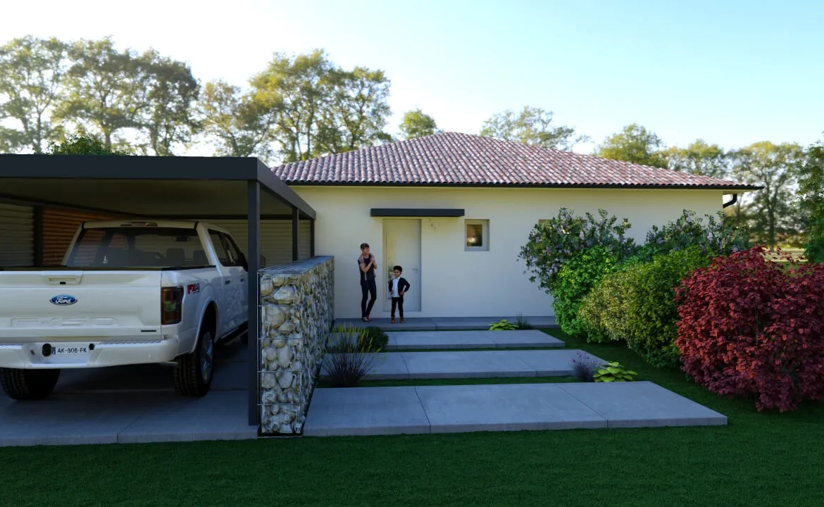 Maison neuve 3 chambres avec terrain à Aureilhan, Mimizan 