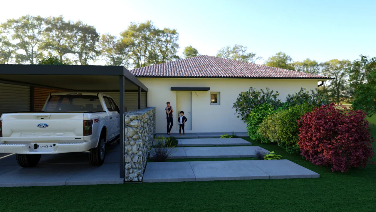 Maison neuve 3 chambres avec terrain à Aureilhan, Mimizan 