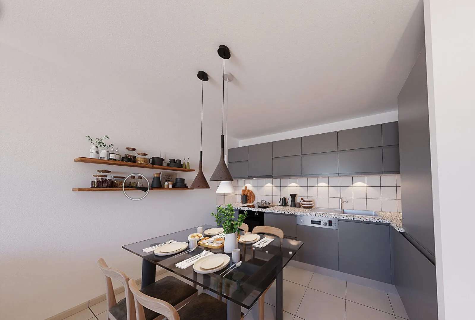 Appartement neuf T2 et T3 à Sainte Maxime en VEFA avec terrasse et parking privé 