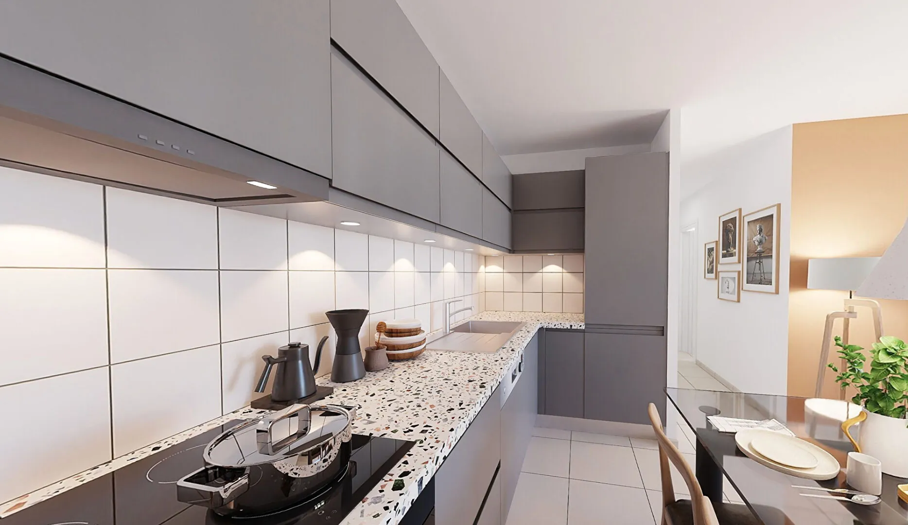 Appartement neuf T2 et T3 à Sainte Maxime en VEFA avec terrasse et parking privé 