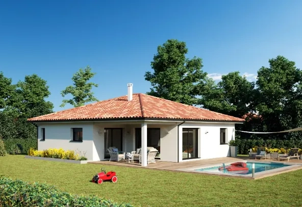 Maison neuve 3 chambres à Castets avec terrain de 742 m²