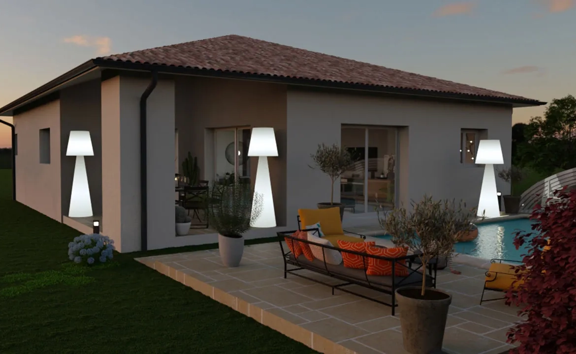 Maison neuve 3 chambres à Castets avec terrain de 742 m² 