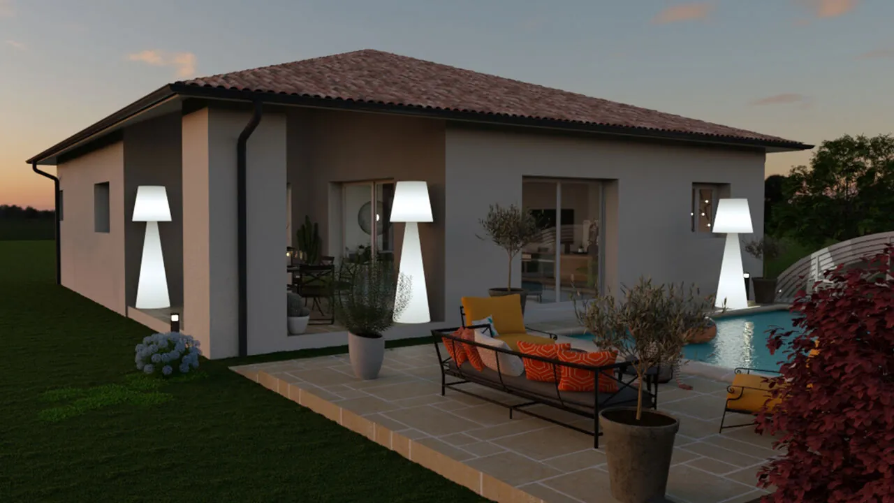Maison neuve 3 chambres à Castets avec terrain de 742 m² 