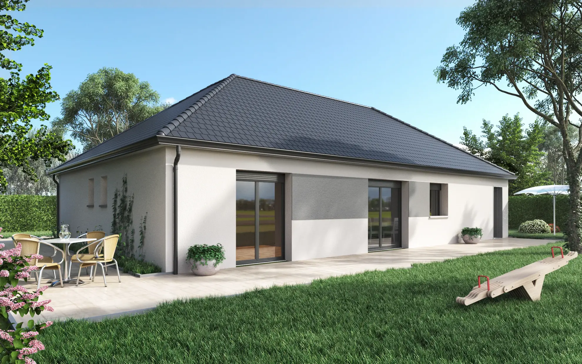 Maison neuve de 110 m² à Cour-Cheverny, moderne et écologique 