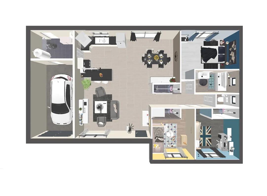 Maison neuve de 110 m² à Cour-Cheverny, moderne et écologique 