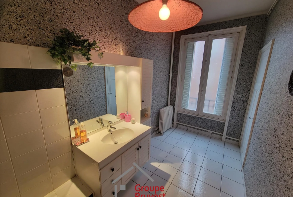 Grand appartement de 134 m² avec garage et cave en plein centre de Roanne 