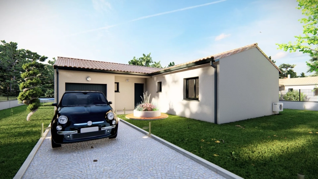 Maison individuelle neuve à Buzet-sur-Tarn avec 3 chambres et garage