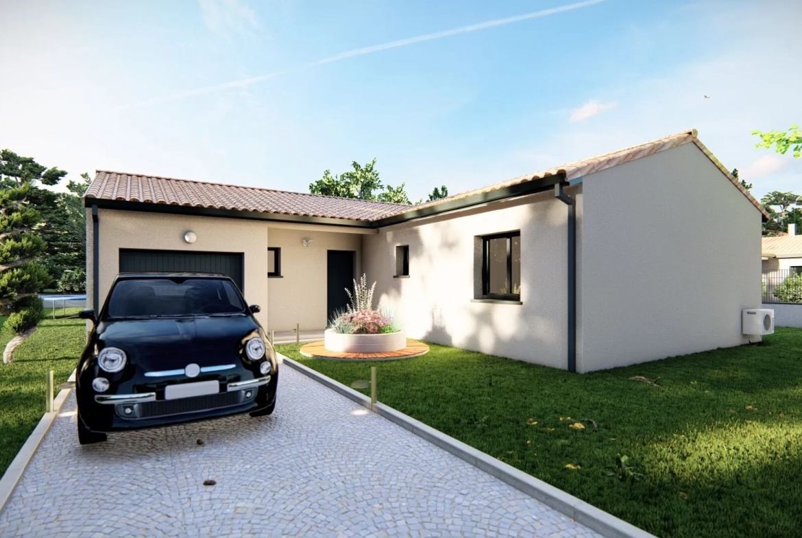 Maison individuelle neuve à Buzet-sur-Tarn avec 3 chambres et garage 
