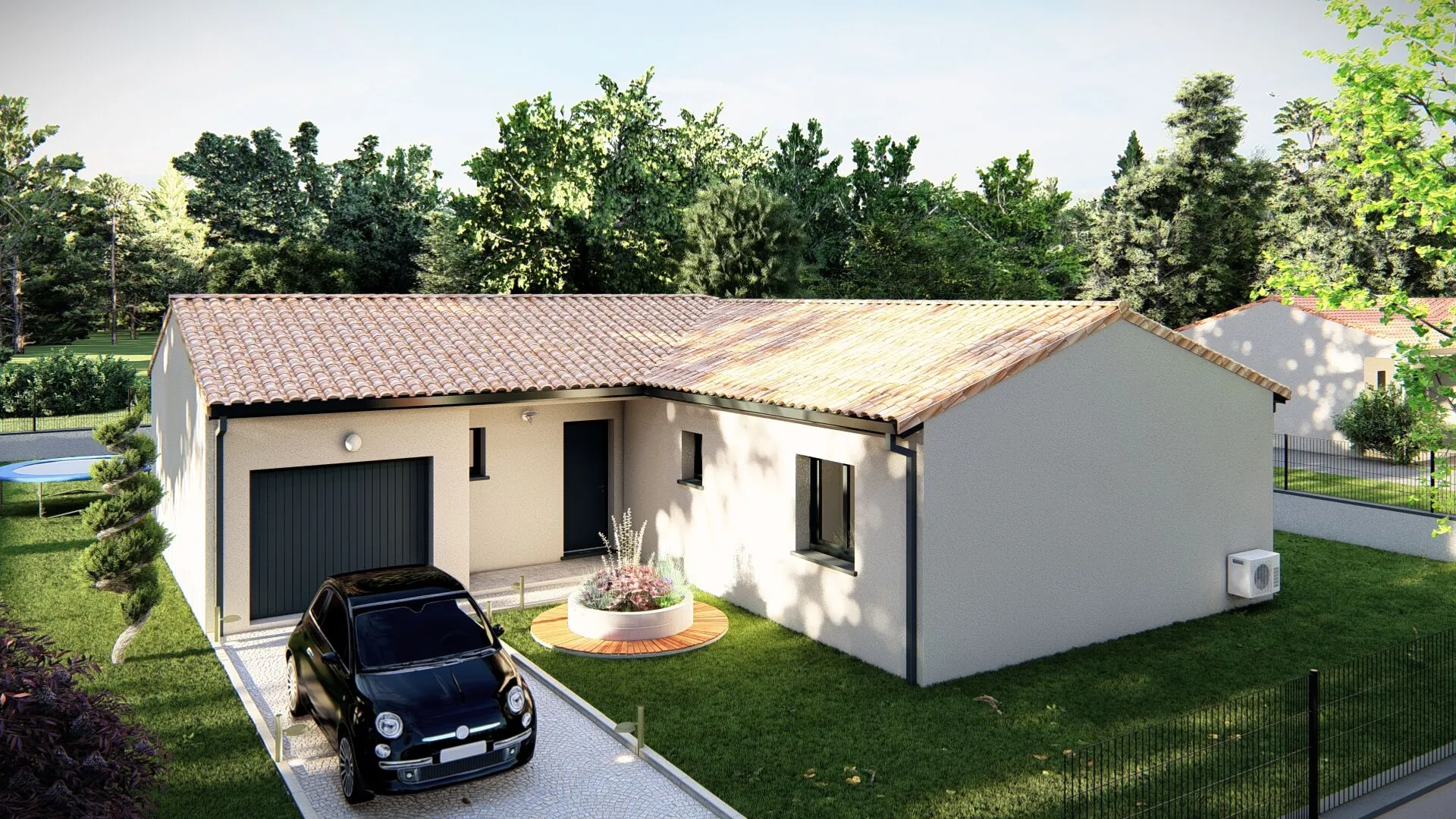 Maison individuelle neuve à Buzet-sur-Tarn avec 3 chambres et garage 