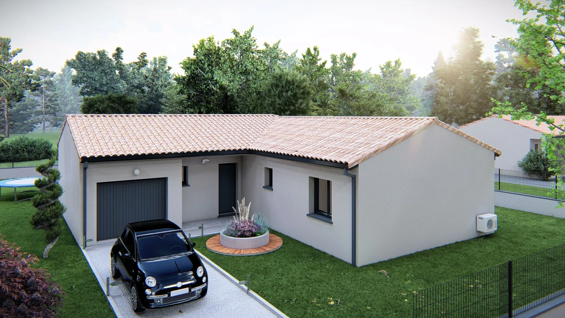 Maison individuelle neuve à Buzet-sur-Tarn avec 3 chambres et garage 