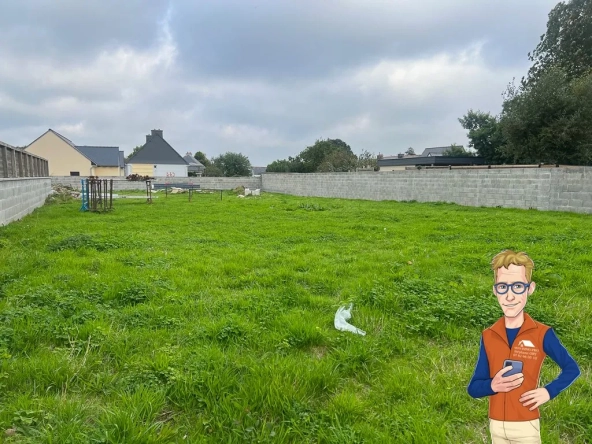 Terrain constructible à Lannion - Grand et clos, idéal pour construire