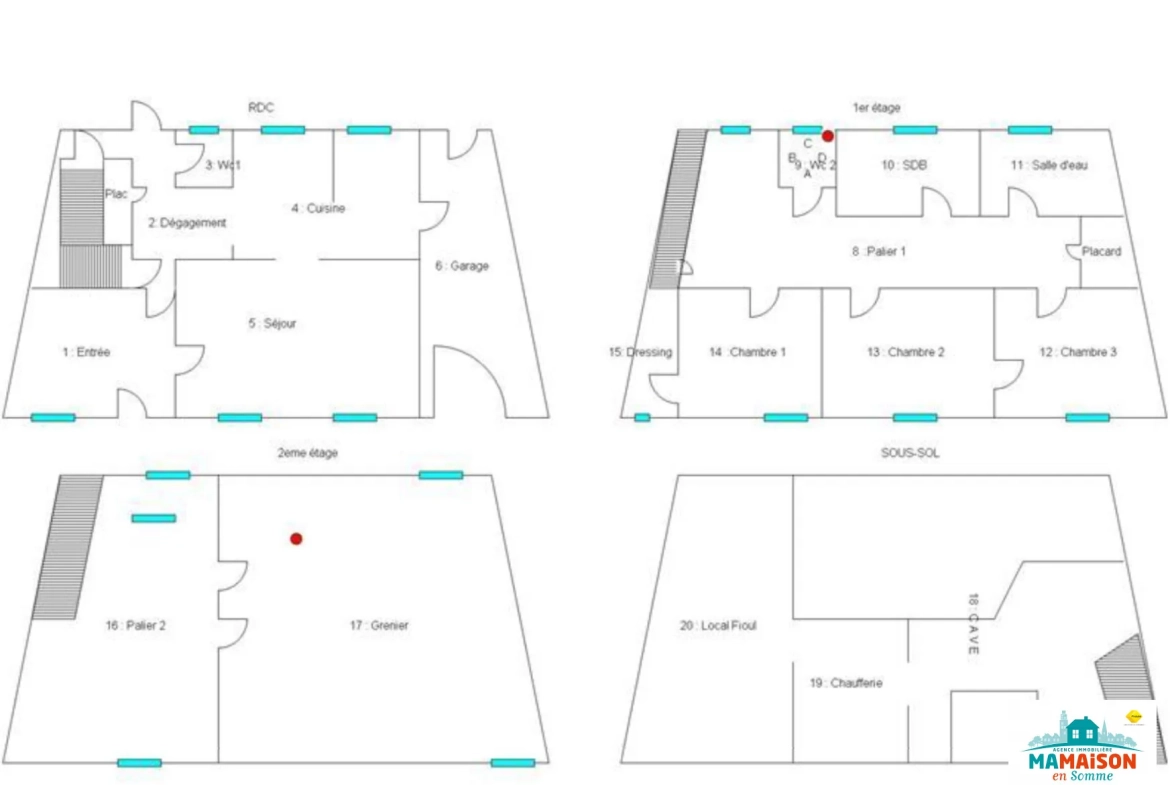 Grande maison de 230 m² avec dépendance et jardin à Fouilloy 