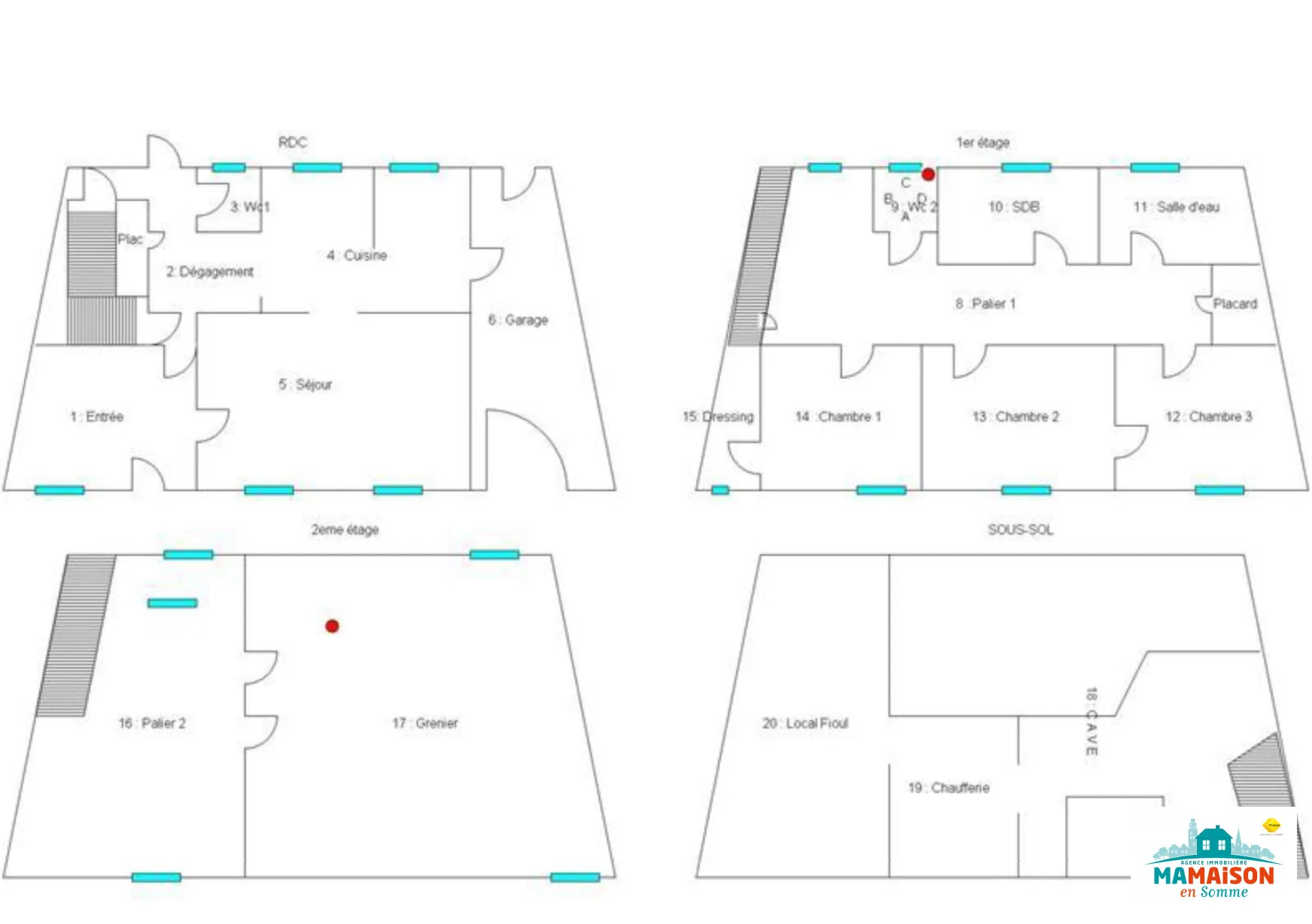 Grande maison de 230 m² avec dépendance et jardin à Fouilloy 