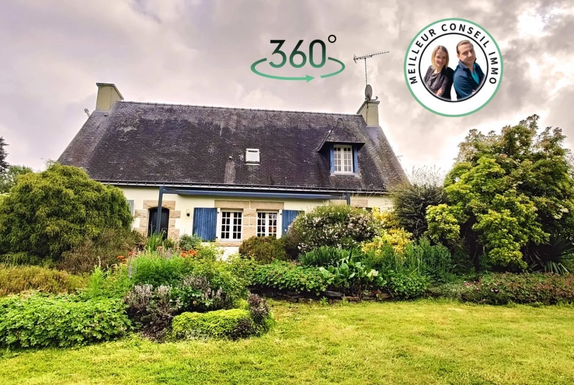 Belle maison avec grand terrain et serre à Guerlédan en Bretagne 