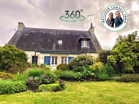 Belle maison avec grand terrain et serre à Guerlédan en Bretagne