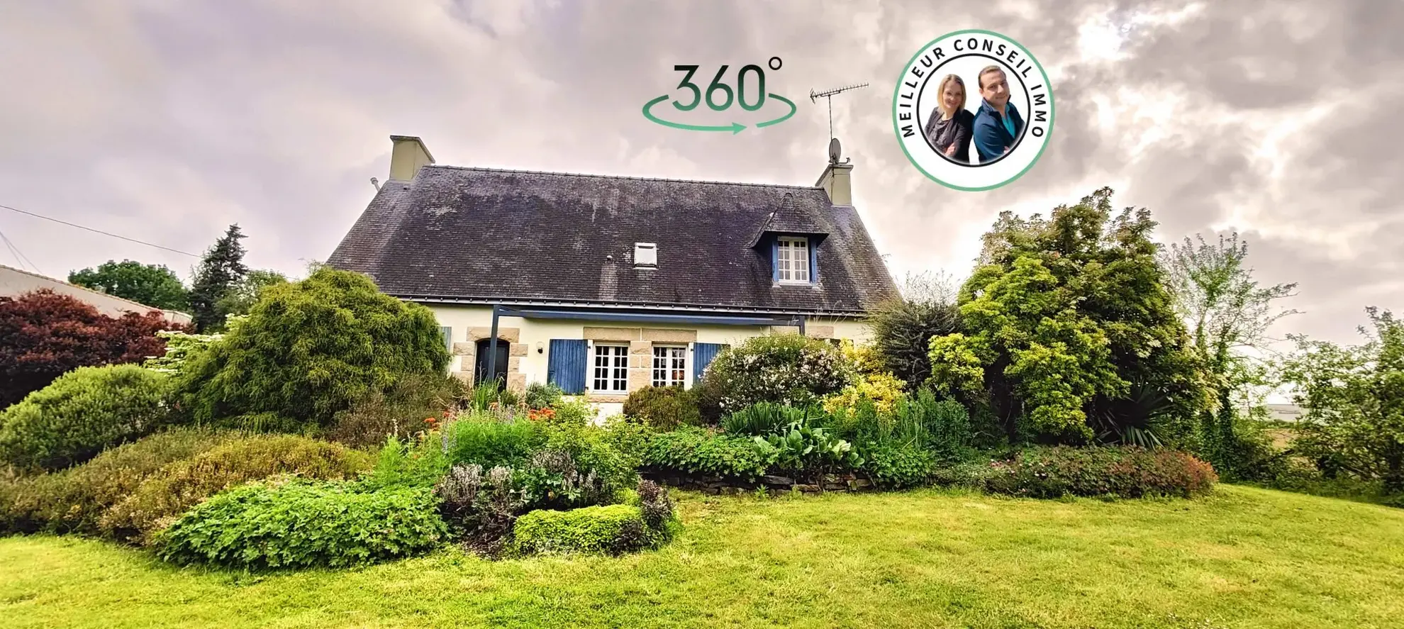 Belle maison avec grand terrain et serre à Guerlédan en Bretagne 