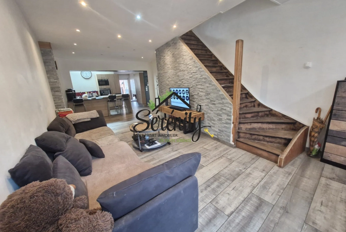 Maison à vendre à Rouvroy – Charmante maison de ville avec jardin et garage 