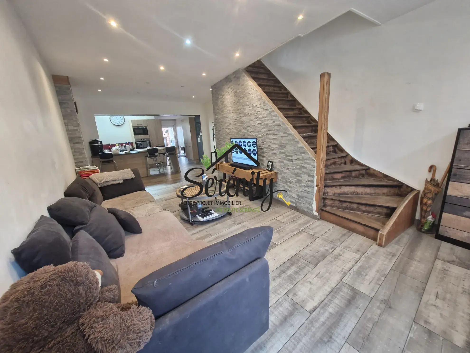 Maison à vendre à Rouvroy – Charmante maison de ville avec jardin et garage 