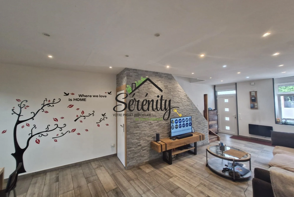 Maison à vendre à Rouvroy – Charmante maison de ville avec jardin et garage 