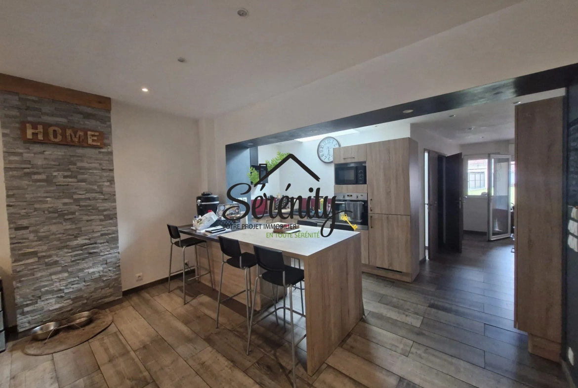 Maison à vendre à Rouvroy – Charmante maison de ville avec jardin et garage 