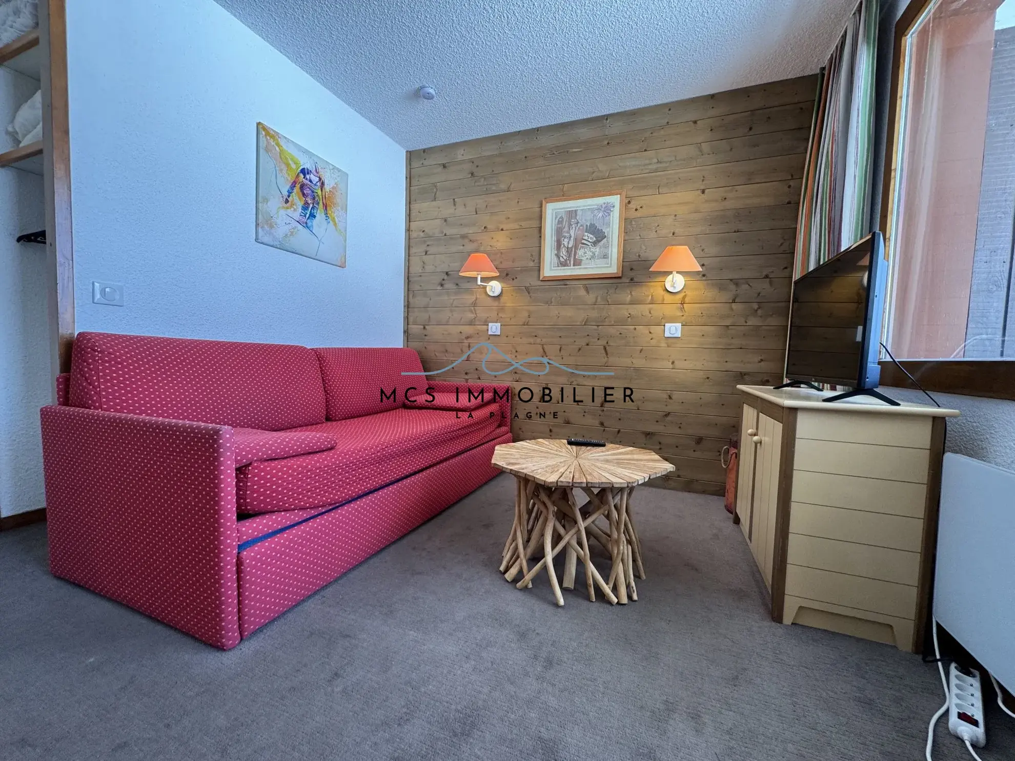 Appartement T2 à Belle Plagne dans la résidence BERYL, pied des pistes, idéal investissement ou résidence secondaire 