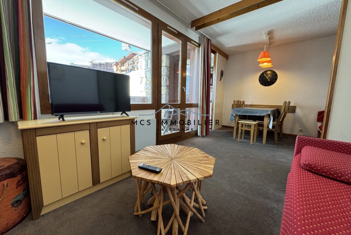 Appartement T2 à Belle Plagne dans la résidence BERYL, pied des pistes, idéal investissement ou résidence secondaire 