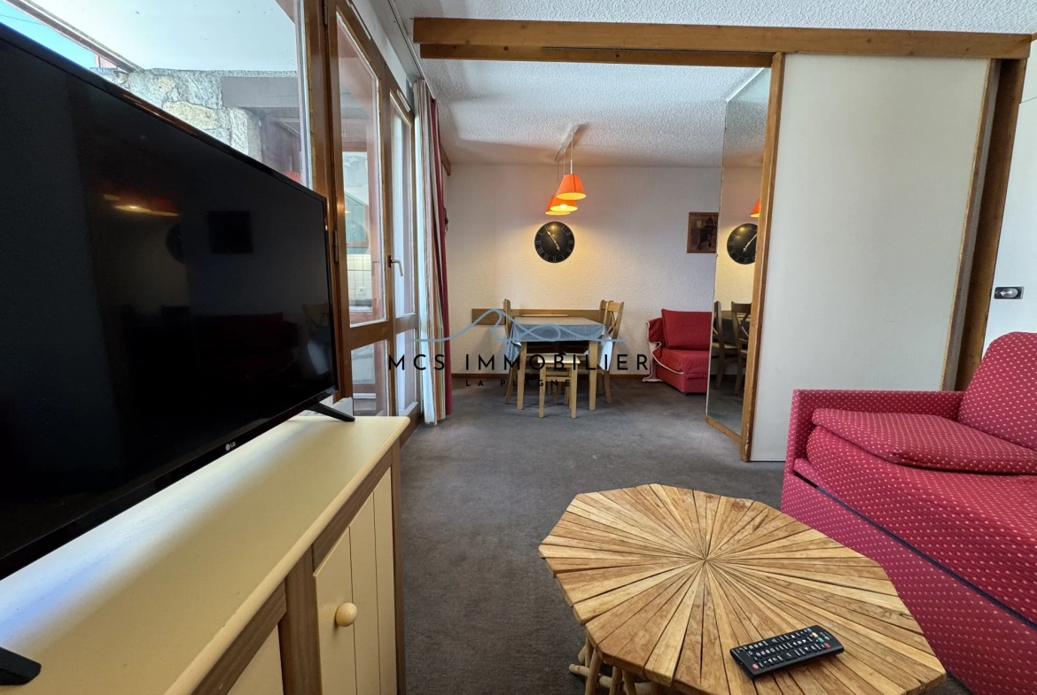 Appartement T2 à Belle Plagne dans la résidence BERYL, pied des pistes, idéal investissement ou résidence secondaire 