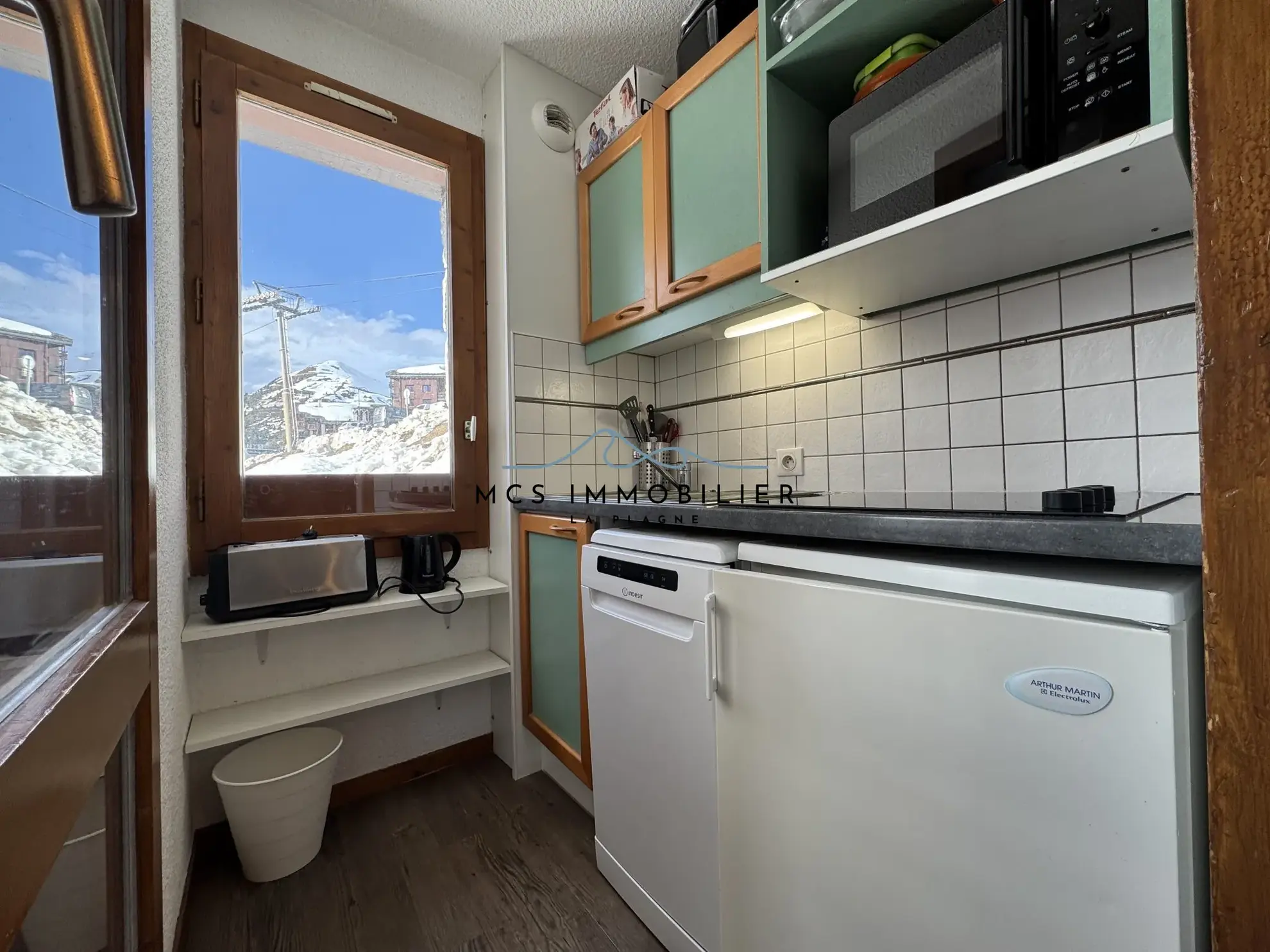 Appartement T2 à Belle Plagne dans la résidence BERYL, pied des pistes, idéal investissement ou résidence secondaire 
