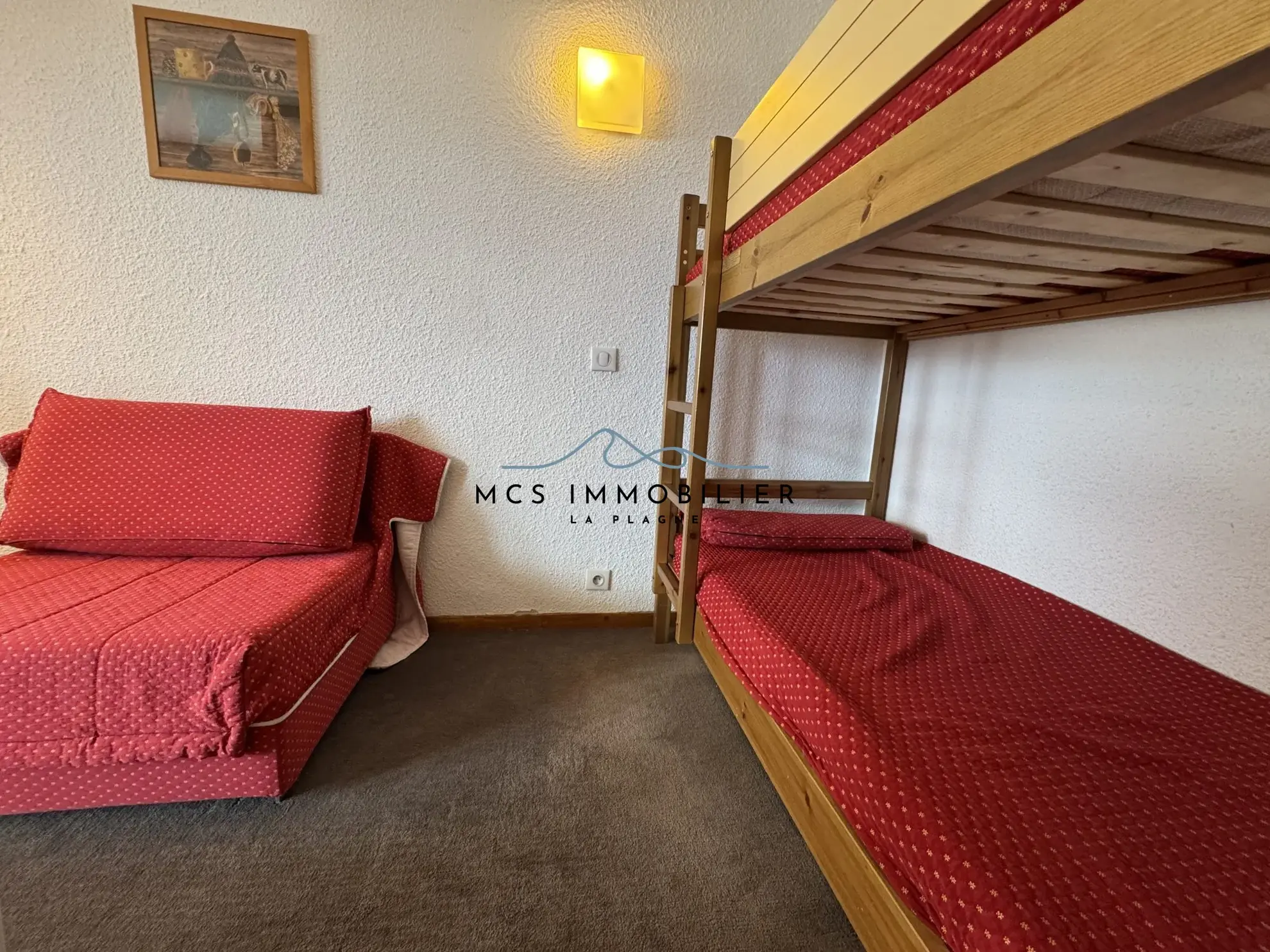 Appartement T2 à Belle Plagne dans la résidence BERYL, pied des pistes, idéal investissement ou résidence secondaire 